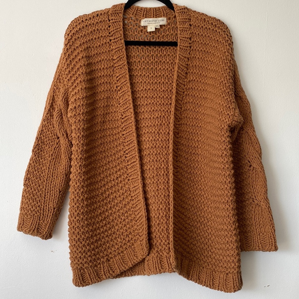 Saltwater Luxe Yellow Knit Cardigan